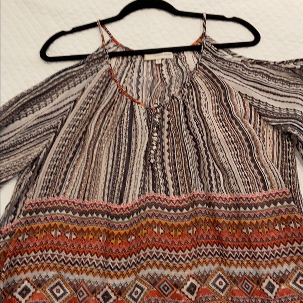 Lavender Brown Blouse